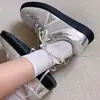 Zapatillas Deportivas para Mujer Color Plateado Estilo Alemán, Zapatillas de Running Casual Deportivas de Nicho para Primavera Estilo Japonés, Zapatos Estudiantiles Estilo Universitario para Primavera y Verano