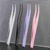 Pinza de Delfín Redonda de Cabeza Corta Herramienta para Injerto de Pestañas Rizador de Pestañas Postizas Portátil Fácil de Usar Pinzas para Pestañas de Regalo para Principiantes