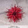 Cojín de Agujas Cabeza de Crisantemo Flor Artificial de Pared Flor de Seda Boda DIY Flor Hecha a Mano Flor Falsa Venta al Por Mayor Guirnalda Decorativa Flor Artificial