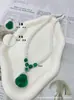 Collar de Cuentas Aretes Pulsera Juego de Joyería de Tres Piezas Perla Regalo del Día de la Madre Regalos En Vivo