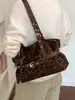 Yuezhi 2026 outono inicial nova moda bolsa de ombro retrô, estilo garota popular versátil para o dia a dia bolsa de ombro tote