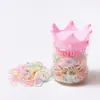 Botellas de Dibujos Animados Hechas en Fábrica, Gomas para el Cabello Desechables de Colores Vivos para Niños y Mujeres, Cuerda para el Cabello de Alta Elasticidad, Accesorios para el Cabello que No Dañan el Cabello