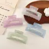 Pinza de Tiburón Sirena Iridiscente Tamaño Grande Garra de Acetato Imitación para Mujeres Pasador Trasero de la Cabeza Pinza para Moño de Cabello Accesorios para el Cabello al por Mayor