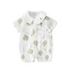 Ropa de cuerpo de gasa de manga corta de verano para bebé Ropa de gasa ultra fina de verano para bebé Algodón puro Ropa Hassel Ropa de aire acondicionado para niños Recién nacido