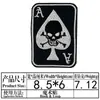 Parche de Tela Bordado Blanco y Negro Borde Rojo Impreso Velcro Criaturas Animales Insignia Cuadrada Parche Táctico Velcro