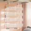 Essenciais para Dormitório de Faculdade Prateleira de Armazenamento para Cama Inferior Quarto Cama Suspensa Artefato de Armazenamento Gancho de Parede para Cabeceira Gancho Rack
