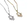 Collar Transfronterizo Nuevo de Acero de Titanio para Mujer Lujo Ligero Diamante Completo Micropavé Colgante de Zirconia Cadena de Clavícula de Acero Inoxidable de Alta Gama Joyería