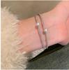 Pulsera de Cuentas Estilo Caliente 2025 para Mujer, Pulsera de Cinabrio Versátil Retro de Alta Gama Estilo Ins Pulsera de Perlas al por Mayor