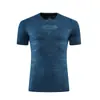 Amazon Primavera e Verão Masculino Secagem Rápida Manga Curta Esportivo Gola Redonda Fitness Camiseta Roupa para Corrida ao Ar Livre Camisa de Treino