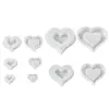 Molde de silicona con forma de corazón hueco simple estilo ins Chunqi, multitanño, para decoración de velas de yeso de aromaterapia DIY