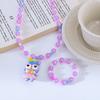 Collar de 3 piezas para niñas lindas, pulsera, moda princesa de Corea del Sur, accesorios para niños, juguetes de dibujos animados, joyería para bebé de 3 años