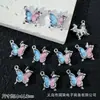Nuevo Colgante Corazón de Meteoro Mariposa Luna Pulsera de Cuentas DIY Collar Pendientes Accesorios de Joyería de Aleación