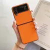 Adequado para Capa de Celular Samsung Zflip F7110 Tela Empilhada Couro Ultrafino Antiderrapante e Antiderrapante Personalizável Simples 70% de Desconto