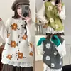 Chaleco de punto de cuello redondo de estilo suave para mujer, corte holgado, nuevo estilo de primavera, top sin mangas versátil de estilo japonés para señoras