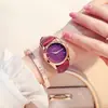 Reloj Guou/Guou para Mujer Simple Estudiante Casual Moderno Resistente al Agua Moda Elegante Correa de Cuero Calendario Acero Negro