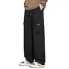 Ropa de trabajo unisex de moda patchwork retro casual moda estilo japonés 2026 nuevos pantalones casuales simples