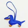 Pendente Dachshund Mais Vendido Transfronteiriço Criativo Pendente de Bolsa Couro PU Dachshund Fofo Chaveiro de Carro Dachshund Presente