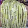 Accesorios para Joyería DIY Cuentas Espaciadoras Venta al por Mayor Trabajos con Cuentas Rectangular Piedra Imperial Ágata Roja Aventurina Tubo Redondo Cuentas Pulsera