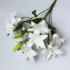 Flor de simulação buquê de lírio 3D de alta qualidade para caminho de casamento filme de lírio flor artificial decoração de casa modelo de quarto