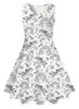Comercio Transfronterizo Impresión Digital 3D Ropa Infantil para Niñas Vestido sin Mangas Boceto a Línea Estilo Casual Simple Vestido de Princesa