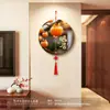 Enfeites de Decoração para Casa Significativos e Aconchegantes com um Toque de Luxo, Pendentes de Parede para as Paredes de Fundo em Ambos os Lados da TV, Decorações de Parede em Forma de Nó Chinês Redondo
