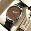 Reloj Casual Nuevo para Hombre 2026, Reloj Luminoso de Alta Gama de Moda, Reloj de Pulsera de Cuarzo para Hombre con Correa de Cuero al por Mayor