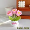 Regalo de Cumpleaños para Niñas, Ramo para Escritorio de Oficina, Pequeños Adornos de Escritorio, Tejido a Mano, Regalo Práctico para Mejor Amiga