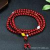 Pulseira de Cinábrio de Alta Qualidade Imitação, Pulseira Artesanal Multi-Voltas Areia Dourada Roxa com Fecho de Segurança, Colar, Contas Budistas Atacado