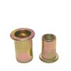 Tuerca remachable M3M12 Cabeza plana Patrón vertical Tuerca remachable Patrón vertical Tapa de tracción Color Zinc Garantía de calidad Fijación Galvanizado