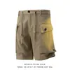 Shorts Deportivos de Verano con Bordado de Espiga para Hombre, Bolsillo Grande Tridimensional, Shorts Cargo de Longitud Media, Tallas Grandes, Shorts de Playa para Hombre