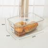 Longxiansen - Caja de almacenamiento de alimentos para refrigerador con tapa sellada, caja de conservación espesa, transparente, de grado comestible para cocina