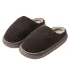 Pantuflas de Algodón para el Hogar Mujer Invierno Pareja Interior Hogareño Hombres Pantuflas de Piso de Invierno Felpa Cálidas Pantuflas de Algodón Hombres Venta al por Mayor