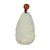 Jade de Hetian Buda del Zodiaco Colgante de Jade para Hombres Guanyin Manjushri Samantabhadra Bodhisattva del Tesoro Vacío Collar del Año del Zodiaco para Mujeres