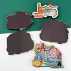 Pegatinas para Refrigerador de Shanghái Pegatinas Magnéticas de Madera Souvenirs Turísticos de la Ciudad Souvenirs Guochao Wenchuang Pegatinas Atracciones Turísticas Populares
