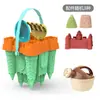 Juguetes de Playa para Niños Cubo de Helado Juego Completo Reloj de Arena Jugando en el Agua Excavación de Arena Juego de Cubo y Pala Juguetes de Playa Venta al por Mayor