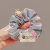 Scrunchie de Tela a Cuadros para Mujer, Liga para el Cabello Versátil Dulce y Fresca, Nuevo Accesorio para el Cabello de Personalidad Femenina