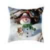 Funda de Almohada Navideña de Nieve Transfronteriza Decoración Cálida para Almohada de Sofá para el Hogar Festivo