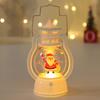 Lámpara de aceite pequeña vintage navideña, lámpara de vela electrónica, lámpara creativa de caballo pequeño, LED, adornos luminosos de regalo, suministros de decoración