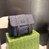 Bolso Cruzado de Comercio Exterior g Marca Moderno de Gran Capacidad Bolso de Hombro Bolso Casual Moderno Bolso Cruzado de Lona Recubierta Tricolor para Hombre