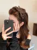 Diadema Estilo Francés con Lazo Estampado de Leopardo 2025 Nuevo Lujo Ligero Elegante Corona Alta Dientes Antideslizante Diadema Accesorio para el Cabello