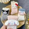 Sanrio Dibujos Animados Lindo Calcetines Medios de Forro Polar Coral para Mujer Lindo Merlotti Cálido Invierno Calcetines de Piso Felpa