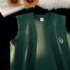 Camiseta sin mangas de algodón puro para entrenamiento físico de hombre, verano, marca de moda, estampado de cachorro, chaleco deportivo, camiseta interior, talla grande