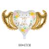 Conjunto de Balões Asas do Amor Letras de Aniversário Amor Para Sempre Casamento Decoração Dia dos Namorados Balão de Filme de Alumínio