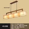 Novo Lustre Chinês Sala de Estar Sala de Jantar Zen Três Cabeças Luzes de Sala de Jantar Sala de Chá Lâmpadas Pendentes Modernas Simples Retangulares Balcão de Bar