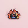 Broche de Gato Negro Lindo Creativo de Dibujos Animados Personalidad LET IT BURN Let It Burn Insignia de Accesorios Metálicos