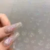 Pegatinas para Uñas Año Nuevo Año del Caballo Repujadas 2026 Tendencia Popular de Internet Moderno Simple Patrón de Tela Caballo Pequeño Decoración de Uñas