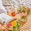 Prato de Frutas de Luxo Leve, Mesa de Centro para Sala de Estar em Casa, Balde de Frutas, Bandeja Popular, Display de Bolos e Lanches, Cesta de Frutas