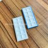 Caja de cuchillos de diez piezas azul con esponja 20x19,5x7,5MM