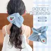 Pañuelo cuadrado floral estilo coreano para niños, scrunchie, liga para el pelo de bebé, banda elástica, diadema para niñas, accesorio para coleta de niña pequeña