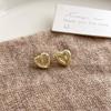 Pendientes Mini de Corazón Estilo Otoño e Invierno, Diseño Sencillo de Nicho, Nuevos Aros Pequeños al por Mayor
